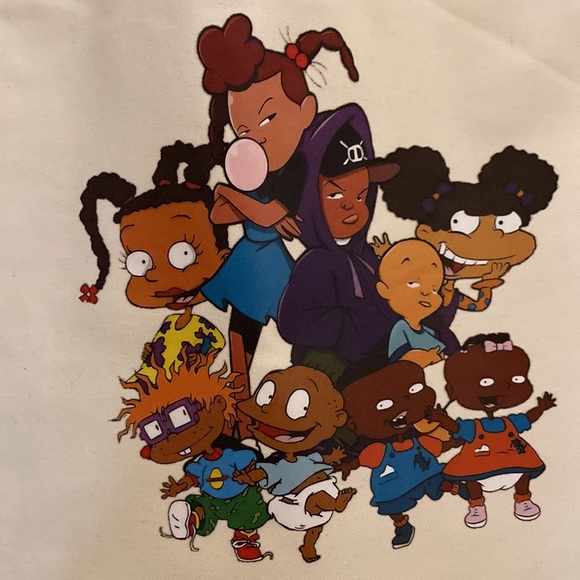 Custom made cartoon tote bag 😍host-pick! - Picture 2 of 4